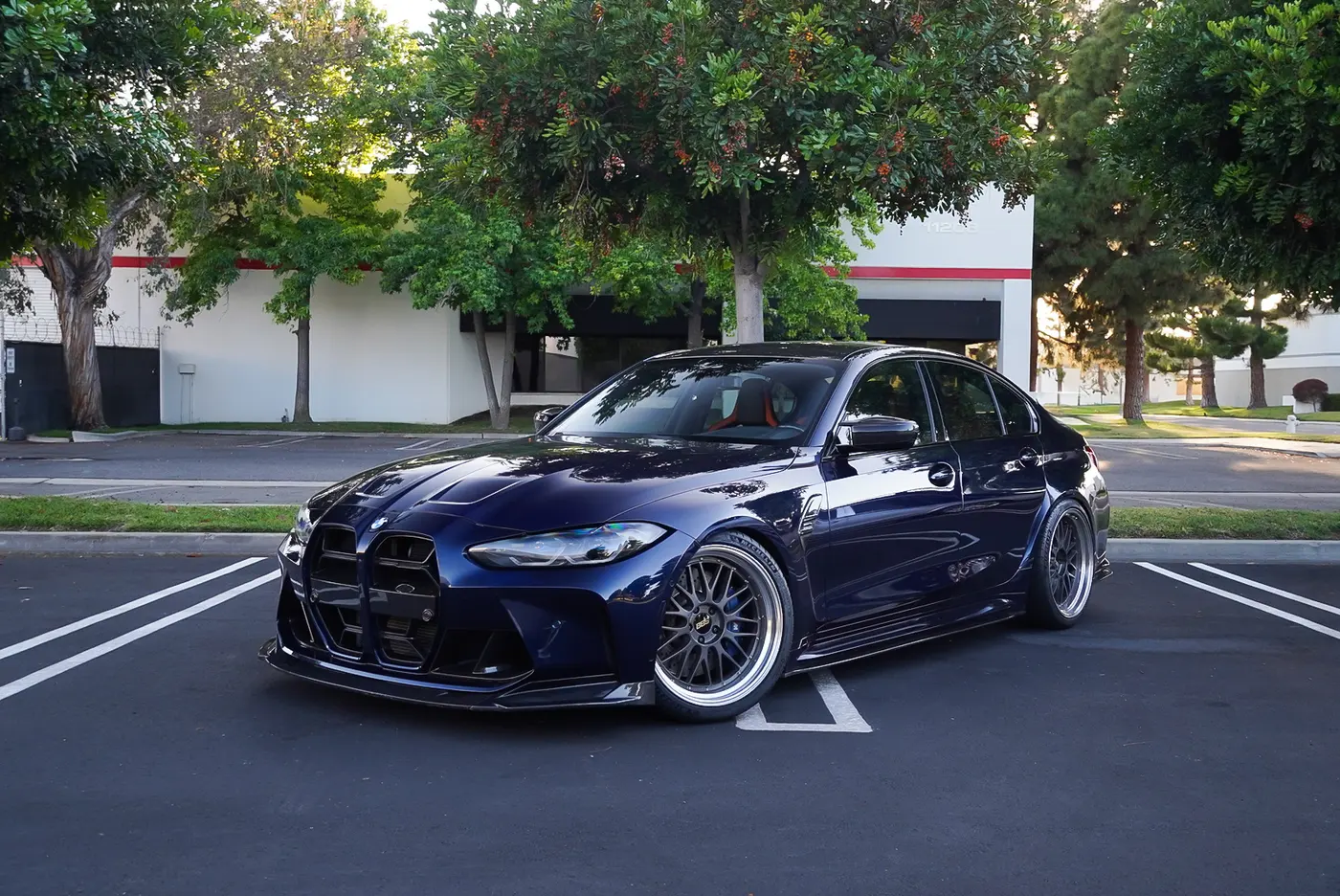 2024 BMW M3 Competition xDrive — front view, available for rental in San Diego