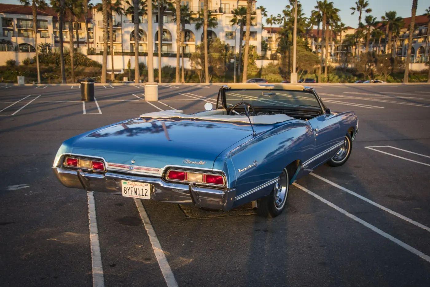 1967 Chevrolet Impala Convertible available for rental in San Diego — view 3