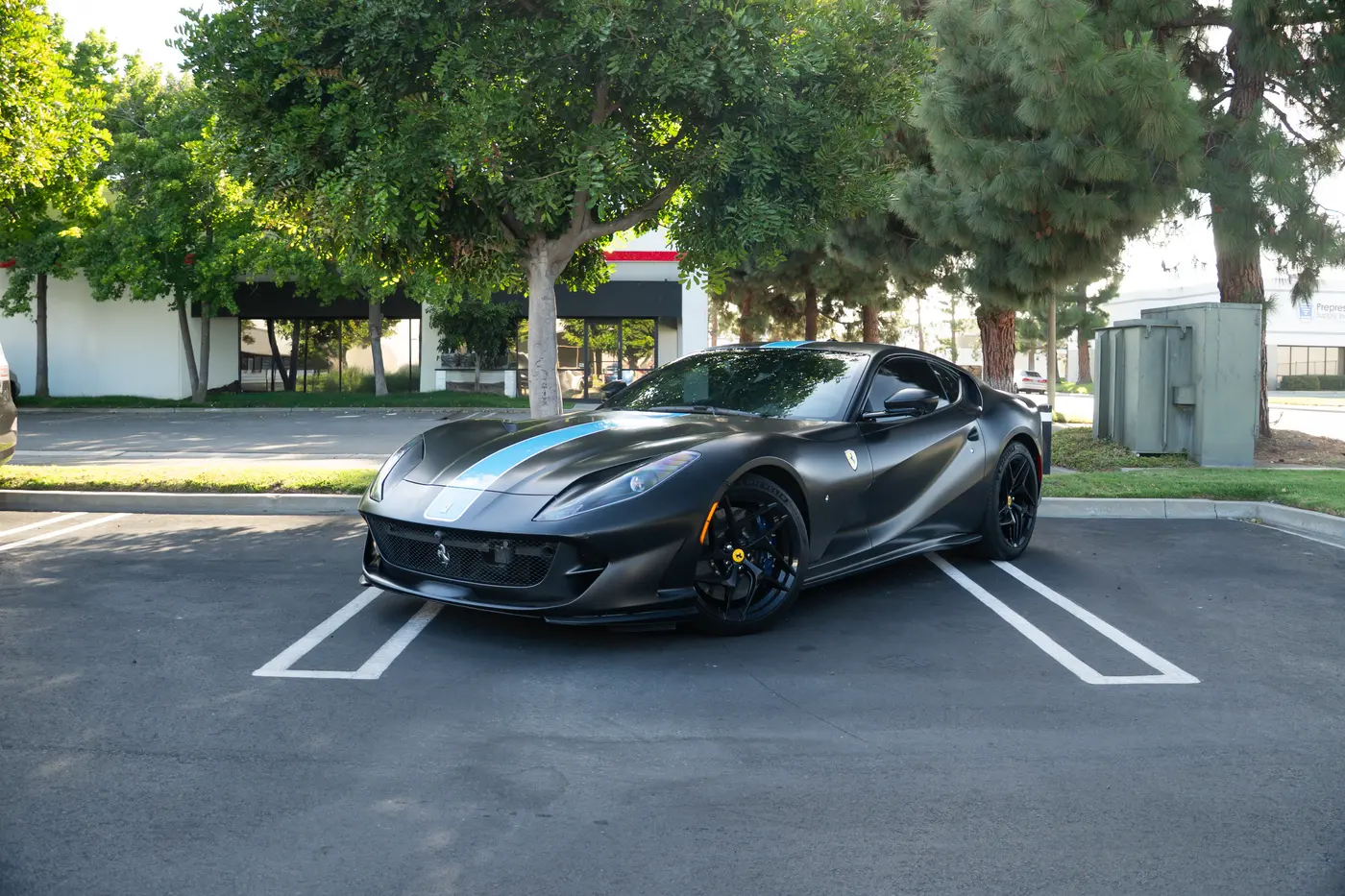 2019 Ferrari 812 Superfast — front view, available for rental in San Diego