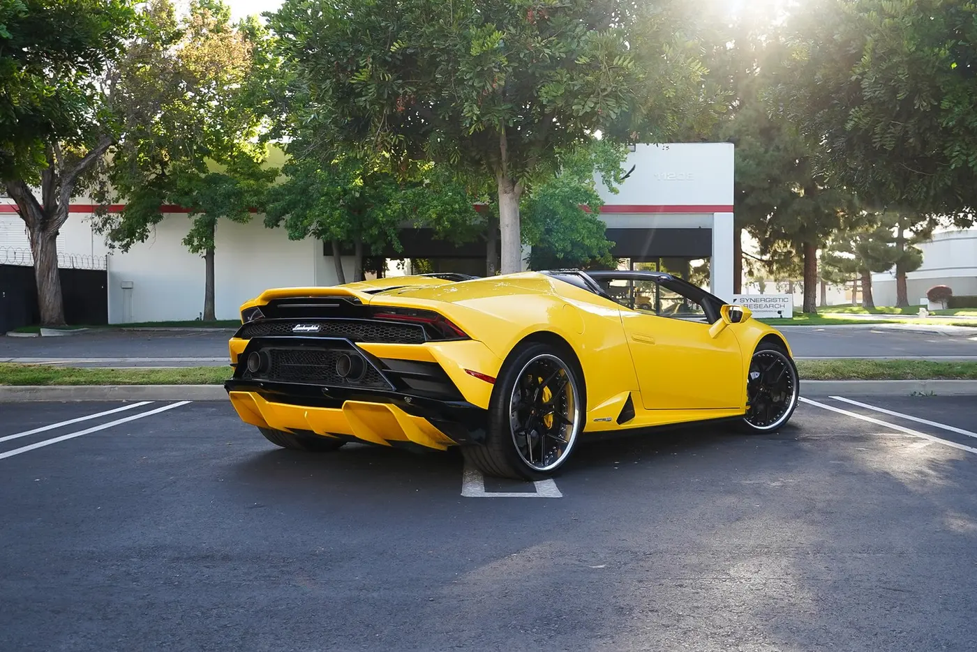 2021 Lamborghini Huracán Evo Spyder available for rental in San Diego — view 2