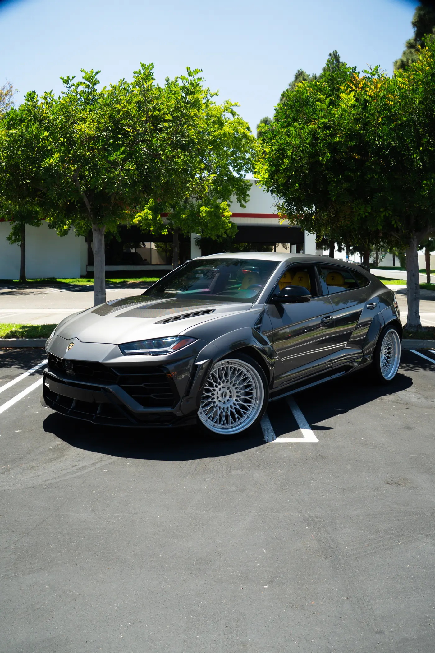 2021 Lamborghini Urus Widebody — front view, available for rental in San Diego