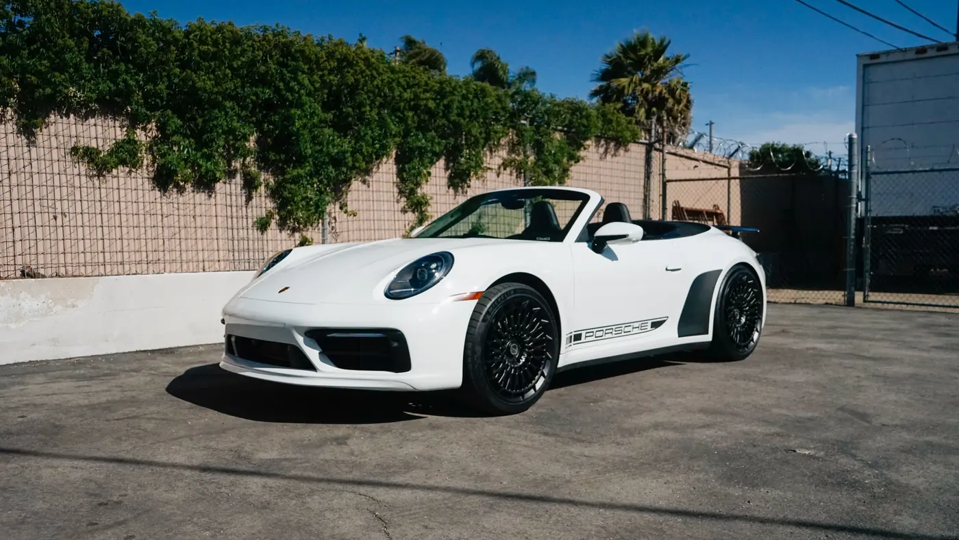 Porsche 911 Carrera 4S Convertible, suited to the coast road north from La Jolla