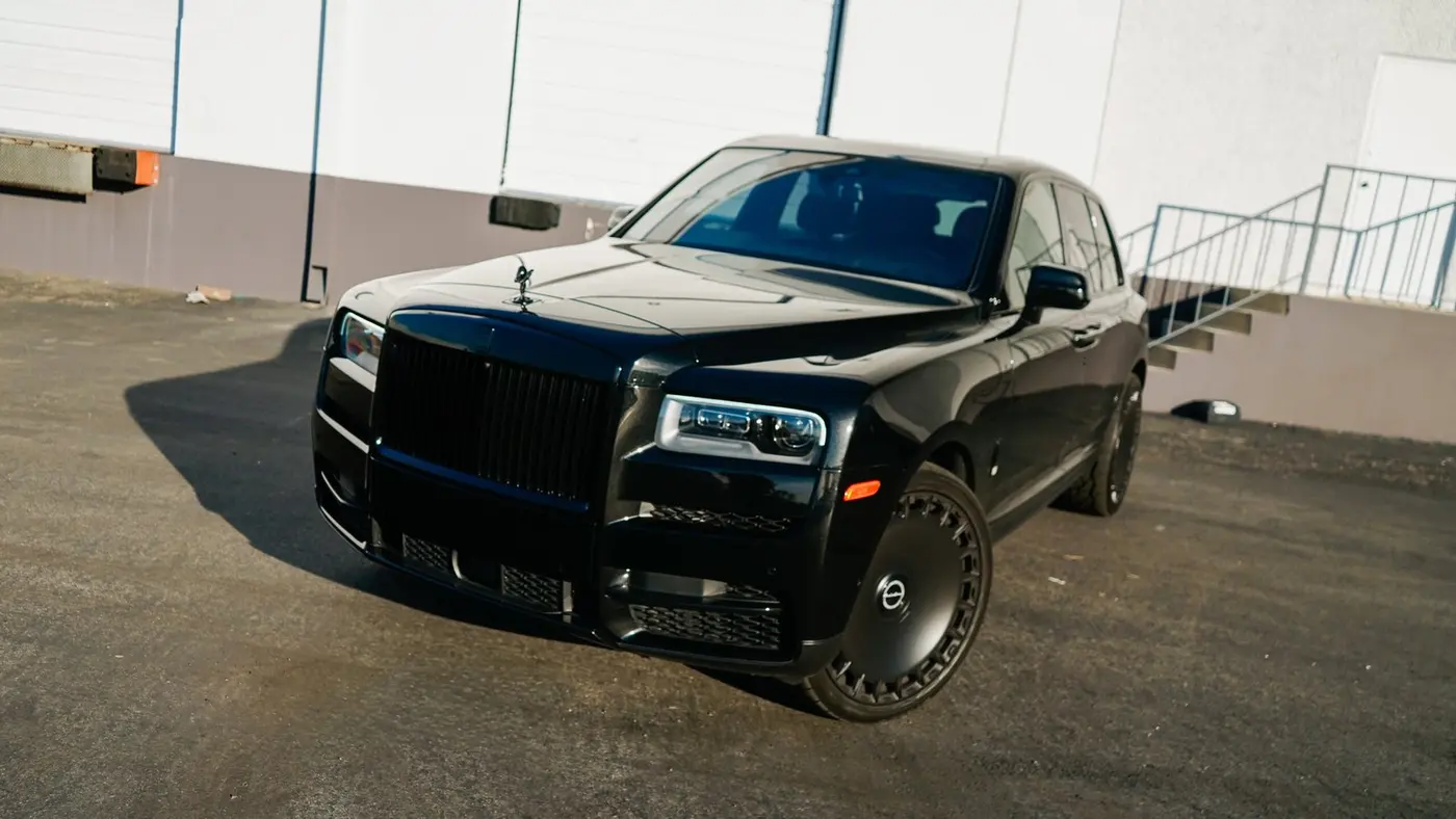 2020 Rolls-Royce Cullinan — front view, available for rental in San Diego